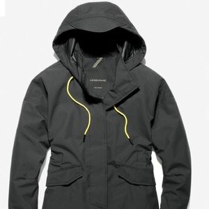 Cole Haan Dark Gray Utility Jacket with Yellow Details